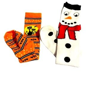 Holiday Themed Socks Bundle for Women, Sizes 7-9